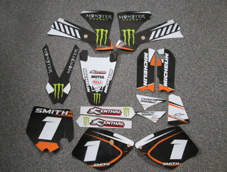 KTM White/Orange Monster Graphics & Backgrounds - Click Image to Close