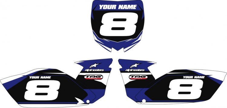 Custom Backgrounds Air Box for YZ 85/125/250 - Click Image to Close